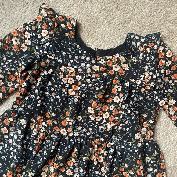 Hayden Girl gorgeous fall floral tiered dress-Girls size small-EUC - Picture 5 of 16